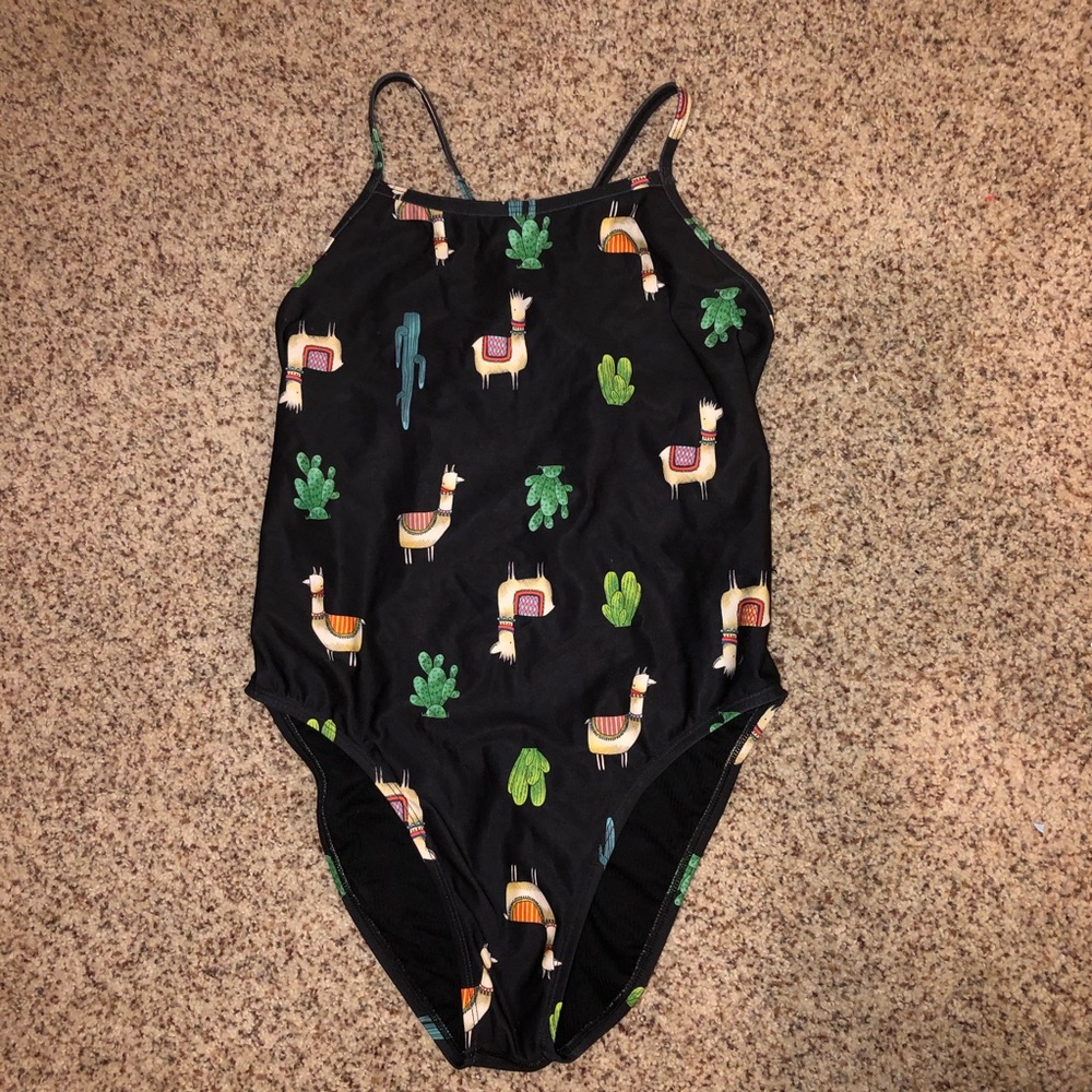 Jolyn llama print swimsuit size 34
